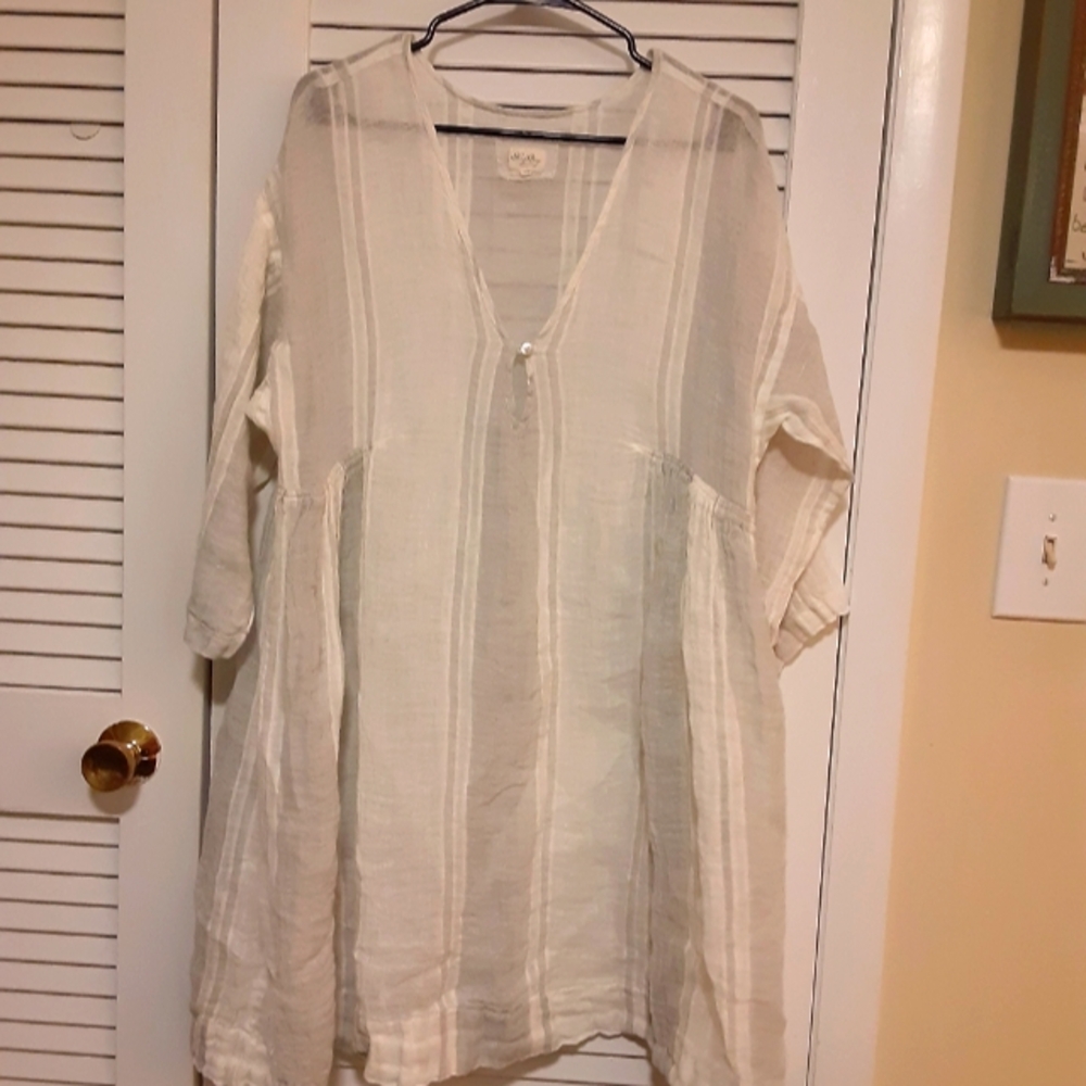 M by Design White Textured Blouse